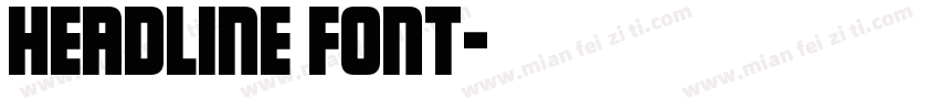 headline font字体转换